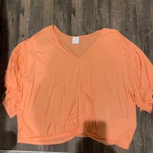 Peach Short Sleeve Top